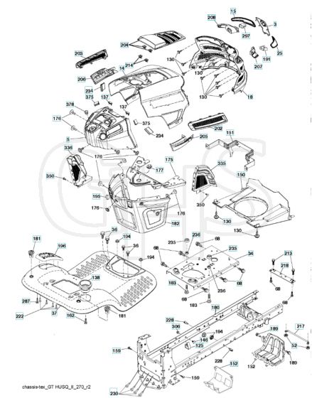 Husqvarna Yth2246 - Chassis & Frame