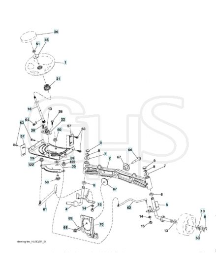 Husqvarna Yth22K46 - Steering