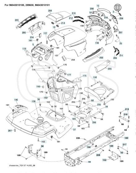 Husqvarna Yth22V46 - Chassis & Enclosures