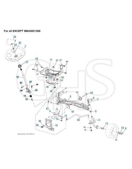 Husqvarna Yth22V46 - Steering