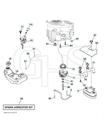 Husqvarna Yth22V46Xls - Engine