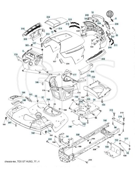 Husqvarna Yth24V54 - Chassis & Frame