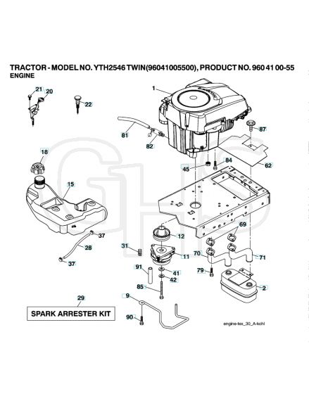 Husqvarna Yth2546 Twin - Engine