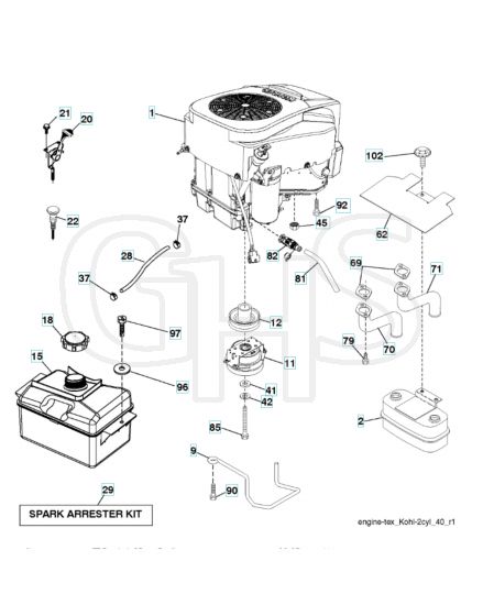 Husqvarna Yth25K54 - Engine