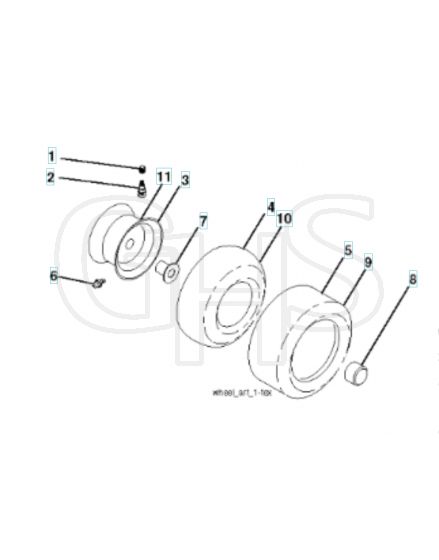 Husqvarna Yth25K54 - Wheels & Tyres