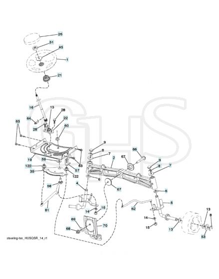 Husqvarna Yth26V54 - Steering