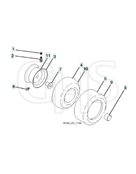 Husqvarna Yth26V54 - Wheels & Tyres