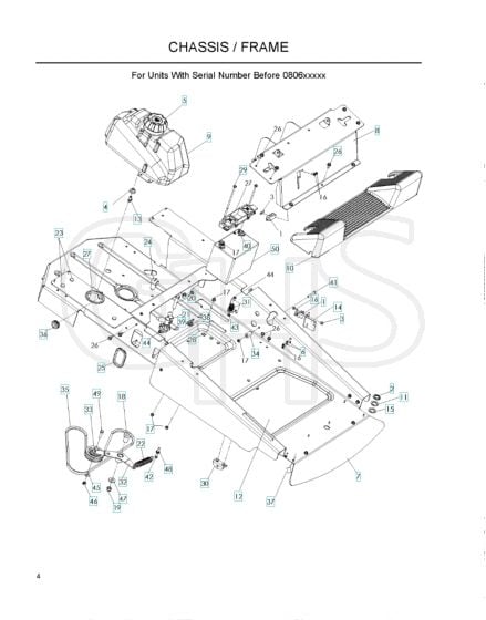 Husqvarna Z16 - Chassis & Frame