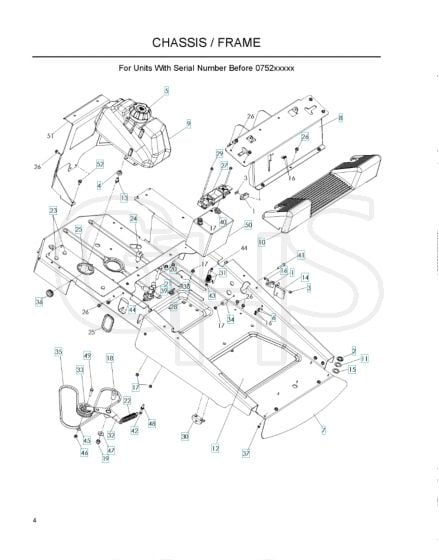 Husqvarna Z4219 - Chassis & Frame