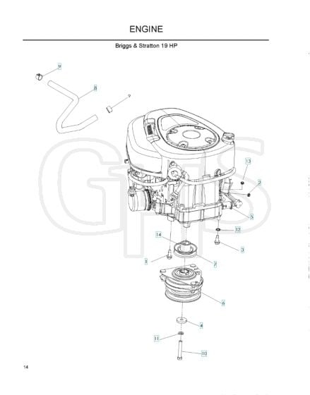 Husqvarna Z4219 - Engine