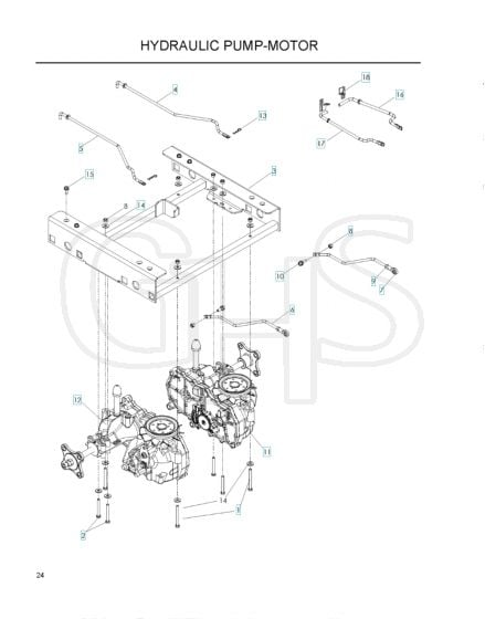 Husqvarna Z4220 - Hydraulic Pump