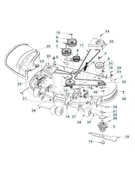 Husqvarna Z448 - Mower Deck