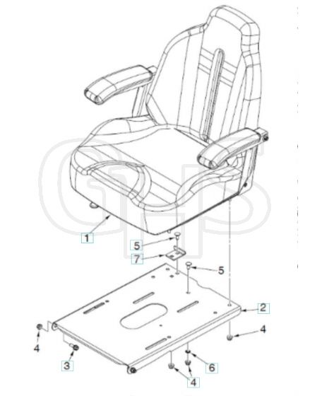 Husqvarna Z454 X - Seat