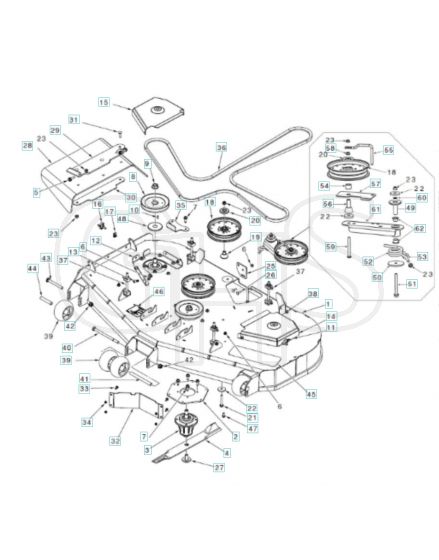 Husqvarna Z460 - Mower Deck