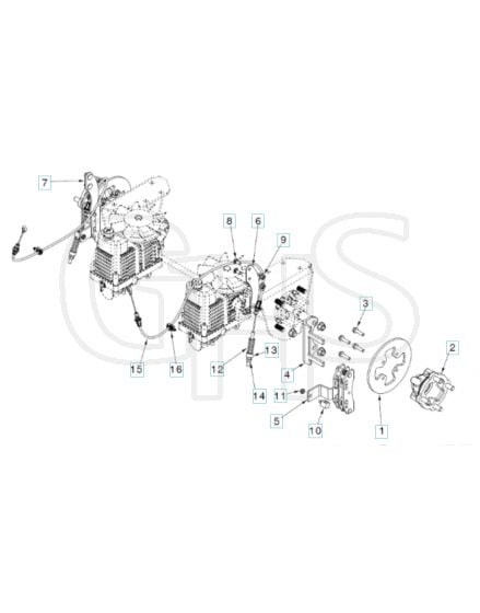 Husqvarna Z460 X - Brake