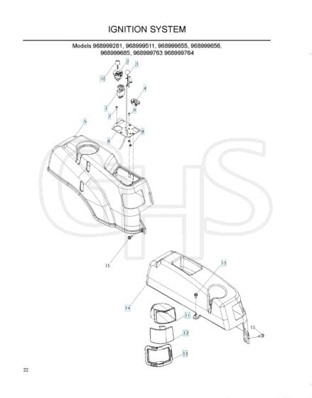 Husqvarna Z4619 - Ignition System