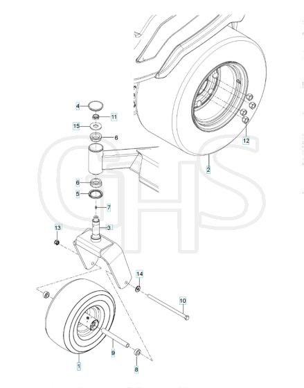 Husqvarna Z548 - Wheels & Tyres