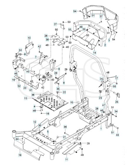 Husqvarna Z554 - Frame