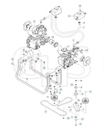 Husqvarna Z554L - Hydraulic Pump