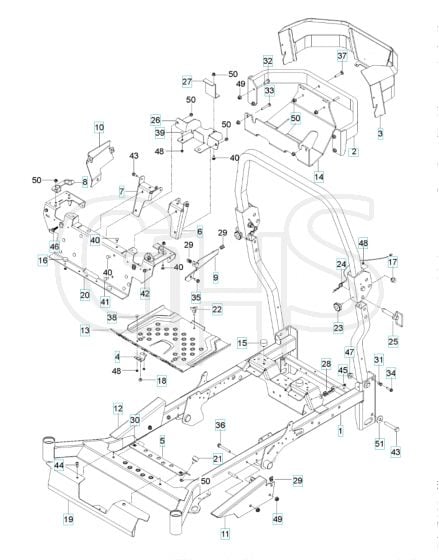 Husqvarna Z560L - Frame