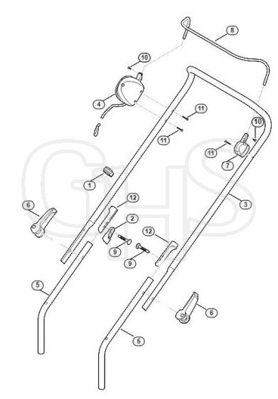 Genuine Stihl RMA443 / A - Handle