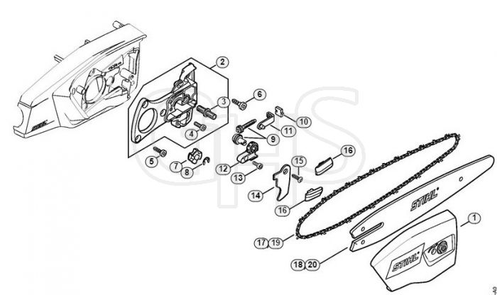 Genuine Stihl HTA65 / D - Chain sprocket cover