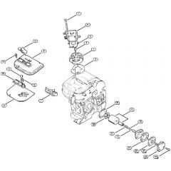 Genuine Stihl 009 / E - Air filter, Oil pump