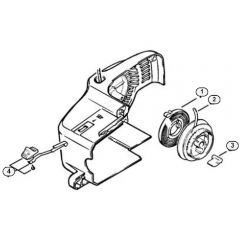 Genuine Stihl 011 AVE / P - Rewind starter (32.88), (35.85), (17.82)