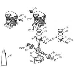 Genuine Stihl 018 / B - Cylinder