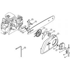 Genuine Stihl 018 C / F - Quick chain tensioner