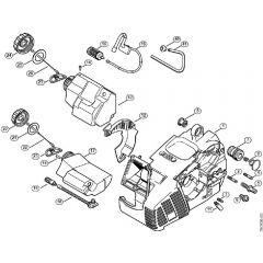 Genuine Stihl 019 T / B - Motor housing