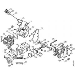 Genuine Stihl 020 1129 / A - Crankcase