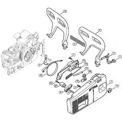 Genuine Stihl 020 1129 / E - Chain sprocket cover