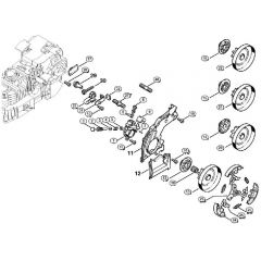 Genuine Stihl 020 T / B - Oil pump, Clutch