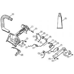 Genuine Stihl 020 T / G - Handle housing 020 T