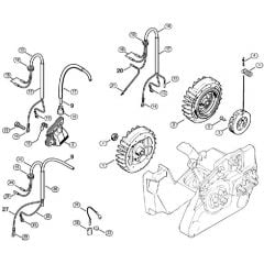 Genuine Stihl 024 WB / E - Ignition system