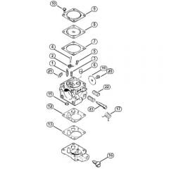 Genuine Stihl 024 WB / Q - Carburetor HU-54 (40.88)