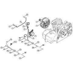 Genuine Stihl 025 / K - Ignition system