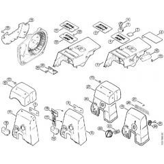 Genuine Stihl 026 C / P - Shroud, Carburetor box cover