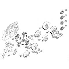 Genuine Stihl 026 / D - Clutch, Chain sprocket