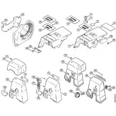 Genuine Stihl 026 / P - Shroud, Carburetor box cover