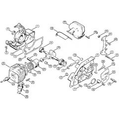 Genuine Stihl 031 / A - Crankshaft, Cylinder