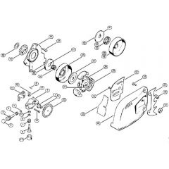 Genuine Stihl 031 / B - Oil pump, Clutch, Chain sprocket cover