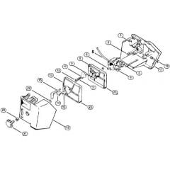 Genuine Stihl 031 / F - Carburetor box, Air filter, Extras