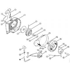 Genuine Stihl 032 AV / E - Fan housing, Set of points