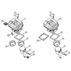 Genuine Stihl 034 / B - Cylinder