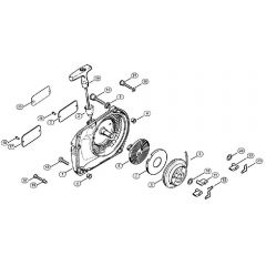 Genuine Stihl 034 / H - Rewind starter (31.2001)