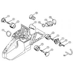 Genuine Stihl 034 / K - AV system