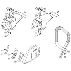 Genuine Stihl 034 / R - Shroud (31.2001)