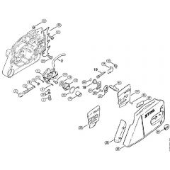 Genuine Stihl 036 / D - Oil pump, Chain tensioner kit